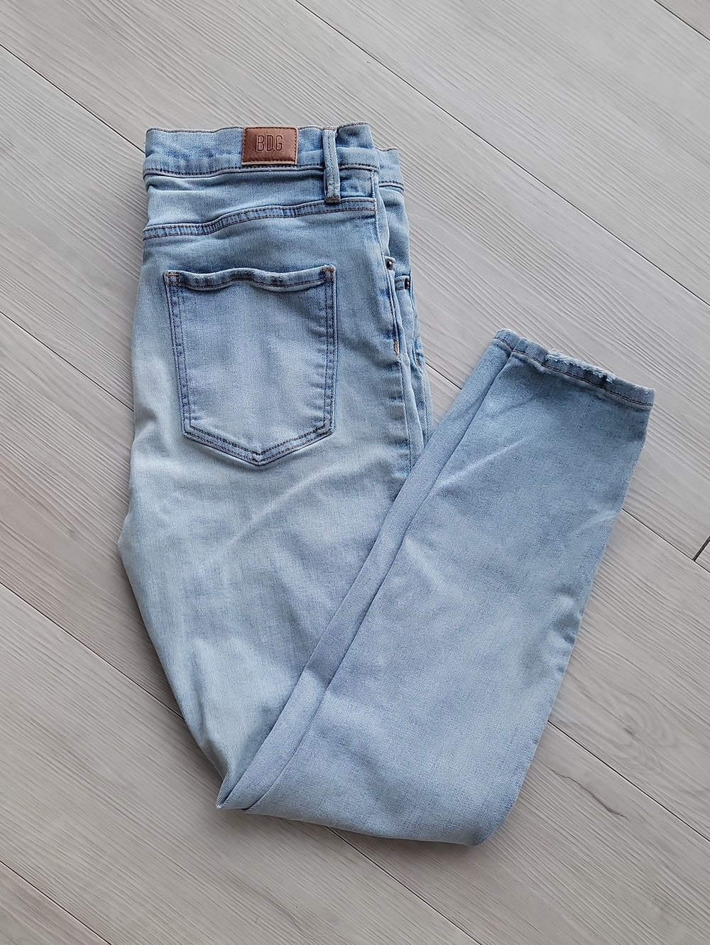 BDG Pale Blue High-Rise Skinny Jeans